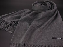 blakafee #AC-M127 極上 カシミア【チャコールグレー/無地】大判 マフラー/ストール ＃High Quality Cashmere Collection＃_画像1