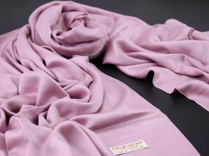 blakafee #BC-P011 極上 カシミア 大判 ストール パシュミナ【オールドローズ/無地】High Quality Pashmina Collection