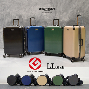 特許取得フレーム搭載 BRIGHTECH ブライテック スーツケース キャリーバッグ LLサイズ キャリーケース 93L