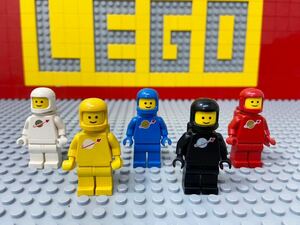 *1970 period * Lego Mini fig5 color set astronaut Pilot regular goods cosmos series the first period month surface ..B112010