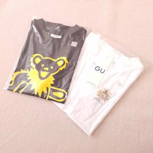 魅惑のバンドT特集! 新品『GU(ジーユー) × グレイトフル・デッド & クイーン』BOYS グラフィックTシャツ(半袖) 2枚セット サイズ130