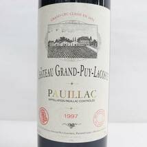 CHATEAU GRAND-PUY-LACOSTE（シャトー グラン ピュイ ラコスト）1997 13％ 750ml M23K070008_画像2