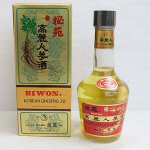 秘苑 高麗人参酒 35％ 720ml ※箱汚れ I23K160002