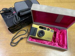 CONTAX T2 Carl Zeiss Sonnar 38mm F2.8 T* コンタックス コンパクトフィルムカメラ　ゴールド　箱付き　動作確認済み　１円スタート