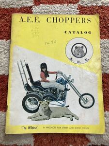 A.E.E choppers inc catalog カタログ　AEE chopper チョッパー　ビンテージ　ショベル　パン　ナックル　サイドバルブ