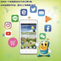 【SMS受信OK】【超大容量100GB/月（月額3900円）】プリペイドデータ通信SIMカードprepaid DATA SIM ★1ケ月使い放題+購入月無料★ 送料無料_画像5