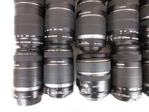 (3978U)ジャンク Canon EFS 17-85mm 4-5.6IS USM 55-250mm 4-5.6IS 等 キヤノン まとめてセット 30本 動作未確認 同梱不可_画像3