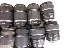 (3978U)ジャンク Canon EFS 17-85mm 4-5.6IS USM 55-250mm 4-5.6IS 等 キヤノン まとめてセット 30本 動作未確認 同梱不可_画像4