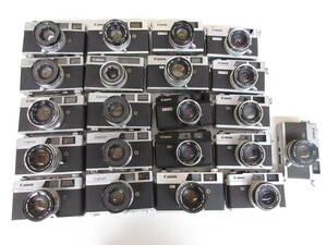 (4126N)ジャンク Canon Canonet Canonet JUNIOR Canonet QL17 Canonet QL19等キヤノン まとめて セット 21台 動作未確認 同梱不可