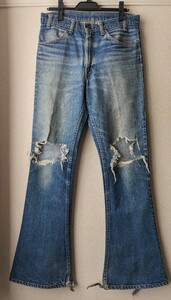 70's vintage 684 levis 42talon ヴィンテージ 70年代 リーバイス オリジナル フレア ベルボトム ブーツカット ビッグベル オレンジタブ