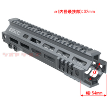 ◆マルイ&インチネジ 対応◆ M4 Geissele SMR MK4タイプ 9.5inch ハンドガード GRAY ( ガイズリー Rail HANDGUARD FBI HRT SWAT_画像4