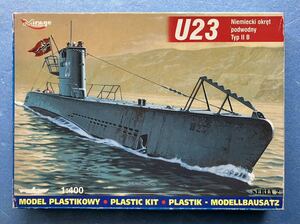 ミラージュ 1/400 ドイツ海軍 Uボート 潜水艦 U23 Typ Ⅱ プラモデル 輸入品 ポーランド製 WWⅡ 