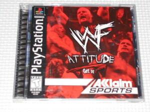 PS★WWF ATTITUDE 海外版 北米版 ハガキ付★箱付・説明書付・ソフト付