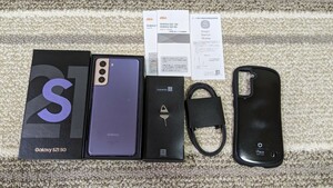 [送料無料]中古 Galaxy S21 5G SCG09 本体 iFaceオマケ