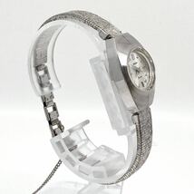 RADO Durance 手巻き式 腕時計 カットガラス バーインデックス 2針 シルバー 銀 ラドー デュランス ヴィンテージ Y136_画像3