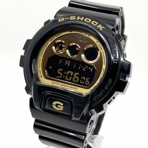 動作品 CASIO G-SHOCK 腕時計 DW-6900CB クレイジーカラーズ デジタル ゴールド ブラック 金 黒 カシオ Gショック 三つ目 Y184