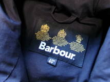 レア Barbour CARE バブアー HOODED BEDALE タータンチェックオイルコーティングブルゾン 40_画像10