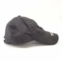 【1円】NEWERA x Yohji Yamamoto POUR HOMME FE-H82-974 9THIRTY ハンドペイントロゴ カーブドバイザーキャップ 帽子 ブラック メンズ_画像5