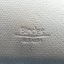 【美品】Bindex バインデックス セクレタリシリーズ 型押しレザー システム手帳 ブラック_画像9