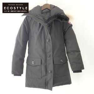 【国内正規/1円】CANADA GOOSE カナダグース 2603JL BRONTE PARKA ブロンテパーカ ファー付 ダウン ジャケット XS/TP ブラック レディース