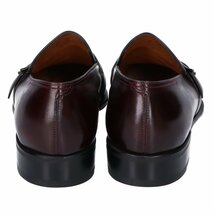 【新品未使用】JOHN LOBB ジョンロブ プレステージライン ALWYN アルウィン ストラップローファー シューズ 8 1/2 ボルドー メンズ_画像3