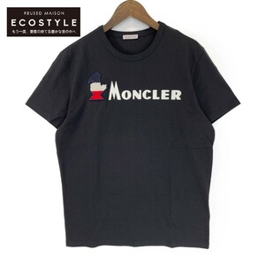 MONCLER モンクレール 国内正規 18SS ブラック MAGLIA Tee/Tシャツ ブラック L トップス コットン メンズ 中古