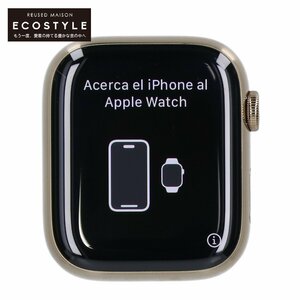 [1 иен ] Apple Watch Apple часы Gold A2775 MNKM3J/A Series8(GPS+Cellular модель ) 45mm наручные часы 