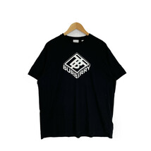 BURBERRY バーバリー 8038543 TBロゴプリントTシャツ ブラック L トップス コットン メンズ 中古_画像2