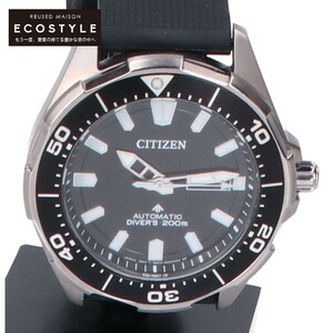 美品/ CITIZEN シチズン 8203-R008919 プロマスター ダイバーズウォッチ 自動巻き 腕時計 シルバー/ブラック メンズ