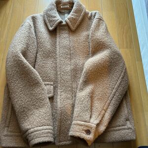 オーラリー AURALEE 19AW BABY CAMEL BRUSHED MELTON BLOUSON ベビーキャメル ジャケット ブルゾン