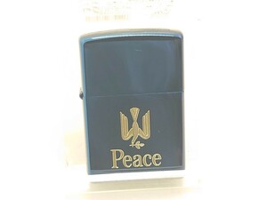 新品未使用　ZIPPO　ジッポー　非売品　Peace　ピース　メタリックブルー　 2000年製　オイルライター