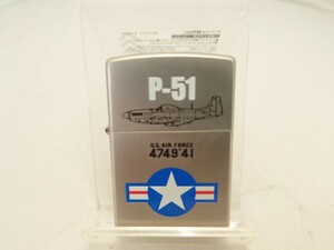 新品未使用 　軍事 　P-51　U.S.Air Force Zippo　2001ジッポ　アメリカ空軍 　 USエアフォース