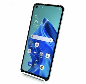 美品 OPPO Reno5 A A103OP アイスブルー ワイモバイル SIMフリー eSIM対応版 128GB 白ロム スマホ本体 送料無料 Y6MR