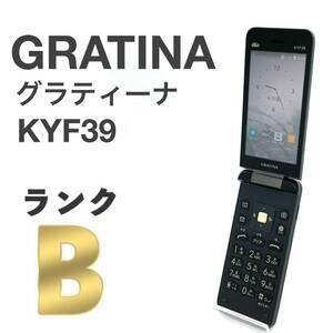 GRATINA KYF39 墨 au SIMロック解除済み 4G LTE 白ロム ブラック 3.4型 Bluetooth ガラホ本体 送料無料 M1RY