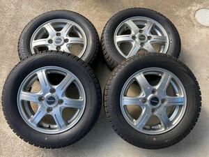 年数回の雪準備に☆BRIDGESTONE　VRX 2019年製（7分山）155/65-13 4本セット　ワゴンR（MH21.22）、アルトなど