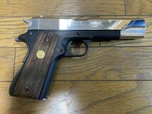 マルイ M1911 シリーズ70 ニッケル+ブラックモデルカスタム 現行仕様 中古_画像2