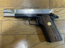 マルイ M1911 シリーズ70 ニッケル+ブラックモデルカスタム 現行仕様 中古_画像1