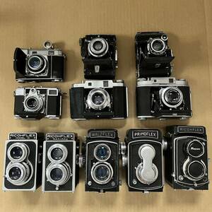 フィルムカメラ 蛇腹カメラ アンティークカメラ カメラまとめ売り RICOHFLEX WALZFLEX PRIMOFLEX Minesix MAMIYA ZEISSIKON KODAK 