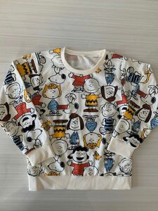 未使用 スヌーピー　男の子　トレーナー　長袖　スウェット　ロンT 130cm 長袖トレーナー スヌーピー PEANUTS こども服