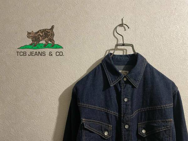 ◯ TCB Jeans RANCHMAN デニム シャツ / ジーンズ ランチマン ウエスタン インディゴ 濃紺 8.5オンス 40s XS 34 Mens Ladies #Sirchive