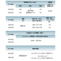 マキタ GA412DZ 100mm充電式ディスクグラインダ(変速ダイヤル付)(スライドスイッチタイプ) 18V(※本体のみ) コー_画像5