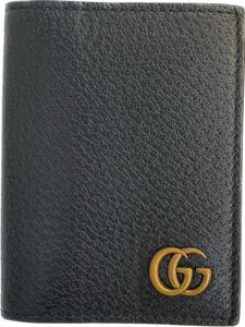 ☆本物/正規品☆GUCCI グッチ カードケース 名刺入れ 428737 GＧマーモント レザー ダブルG ブラック