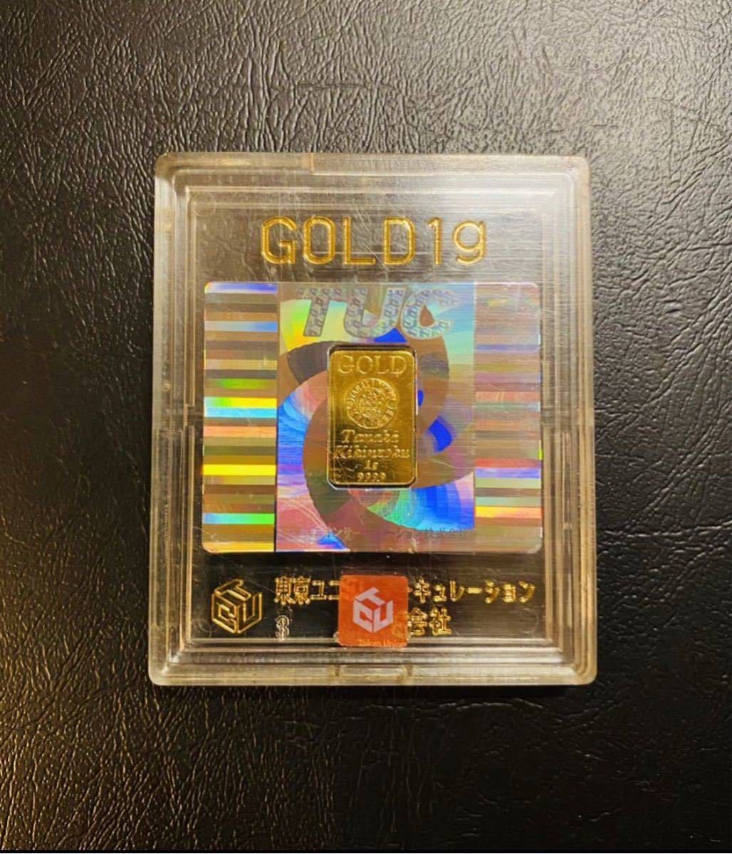 NEW】インゴッド 1G 東京ユニオンサーキュレーション 田中貴金属 24K