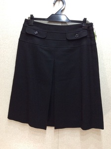  crawler black wool, polyurethane skirt size 36