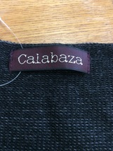 Calabaza グレー系ニットカーディガン 八分袖 グレーと黒の組み合わせ サイズM-L適合_画像4