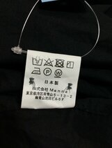 Manna コットンローンギャザーシャツ 黒 サイズM_画像7
