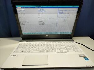 【一部ジャンク】NEC LaVie LL750/M PC-LL750MSW i7仕様(CPU等欠品) BIOS起動可能 マザーボード 液晶割れ キーボード【動作確認済み】