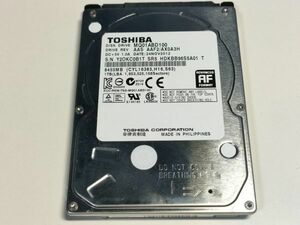 【ジャンク】東芝 1TB(1000GB) HDD MQ01ABD100 2.5インチ 9.5mm厚 CrystalDiskInfo注意判定【0B1T】