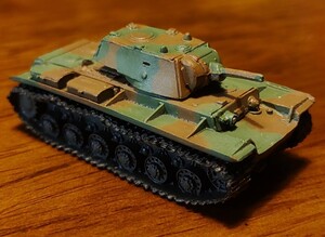 ワールドタンクミュージアム 1/144　対決編　KV-1A　重戦車　海洋堂　タカラ　ソ連軍　ロシア　街道上の怪物