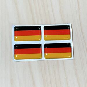 ミニステッカー 3D 立体 エンブレム シール 国旗カラー 【ドイツ】 ワーゲン アウディ BMW